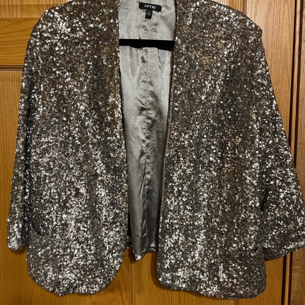 Sparkly silver jacket
